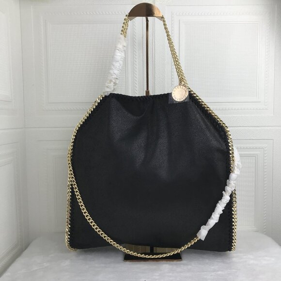 NWT Stella Mccartney Falabella Tote Bag Black - Picture 3 of 16